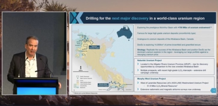 Brendan Bradley presents at the 2024 Noosa Mining Conference